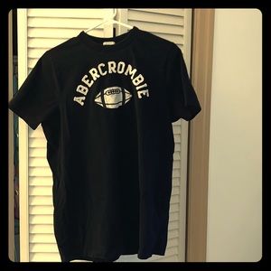 Black Abercrombie and Fitch tee.